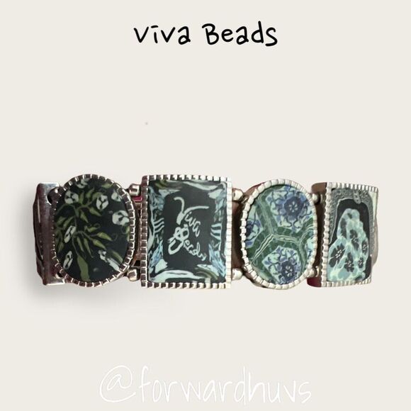 Viva Beads | Polymer Clay Hand Made Beads | Stretch Bracelet - Picture 9 of 10